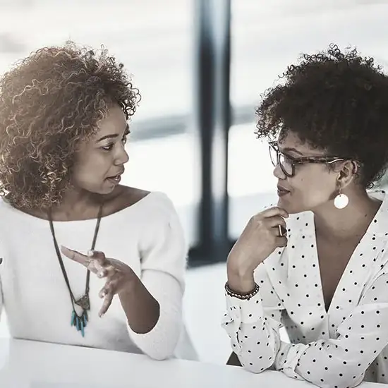 Colleagues Discussing Work