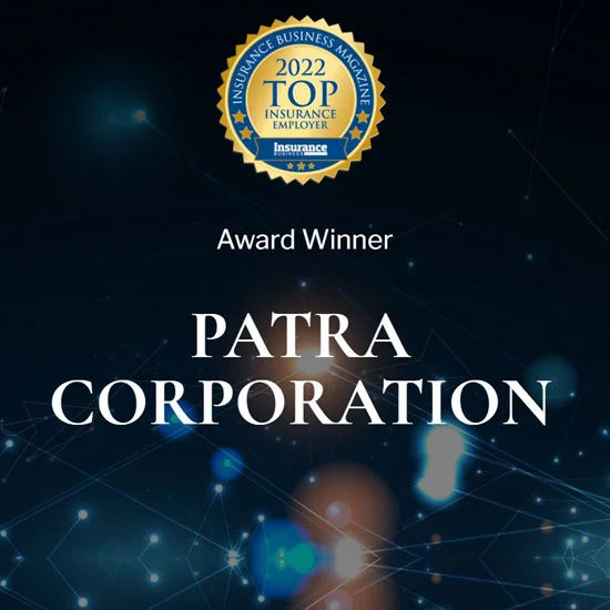 IBA Award Winner Patra named Top 10 10 Insurance Employer for 2022