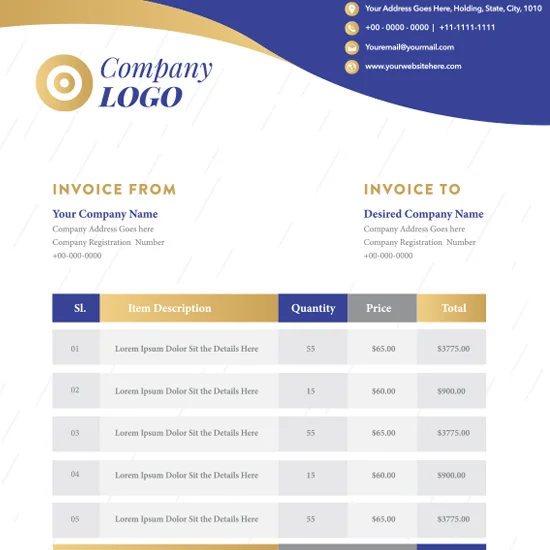Invoice Invoice > Print and Mail Services