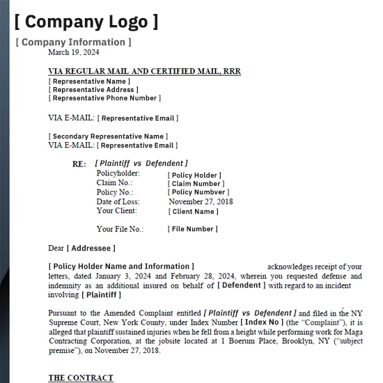 Claim Acknowledgement Claim Acknowledgement > Print and Mail Services