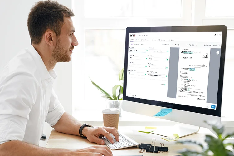 Man Working With PolicyCheckingAI Man Working With PolicyCheckingAI
