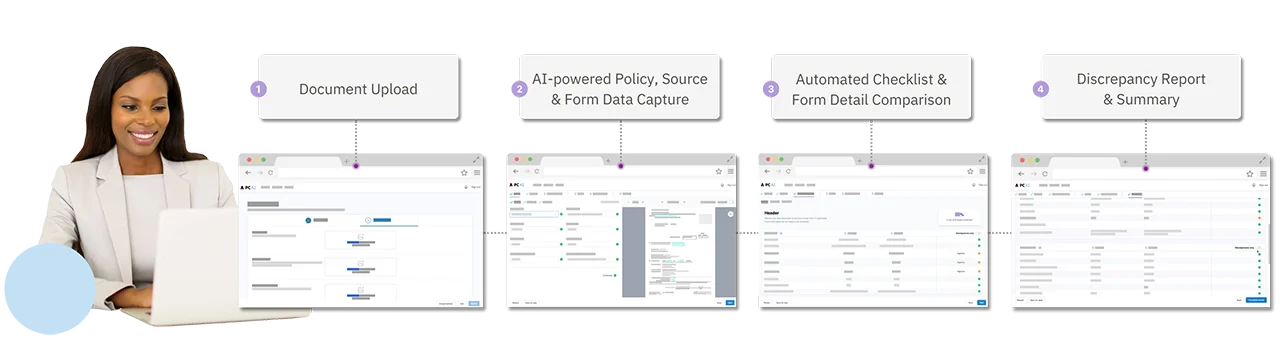 Policy Checking AI Workflow Process for Insurance Policy Checking