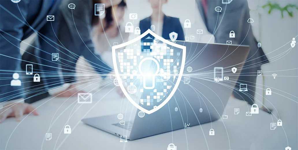 Abstract graphic representing people and data security Abstract graphic representing people and data security