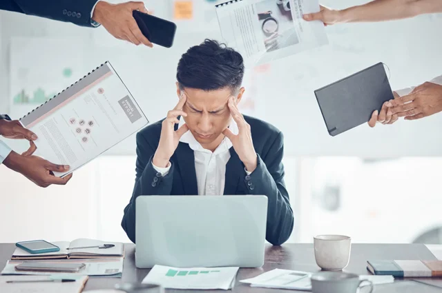 Employee stressed and burned out